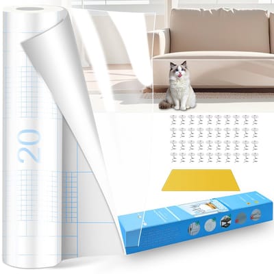 Katten Krasbescherming - Transparante Zelfklevende Beschermfolie - Krasbestendig voor Meubels, Banken, Deuren en Muren - 40 x 500 cm