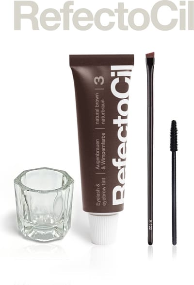 RefectoCil Wimper- en Wenkbrauwverf Natuurbruin 3.0 – Kit Zonder Oxidant