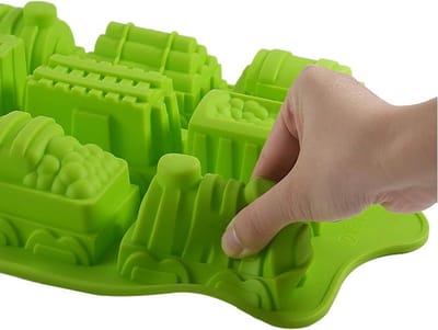 Siliconen Cakevorm met 9 Cellen - Antiaanbak Bakvorm voor Taarten, Wafels en Snoepgoed, Perfect voor Kinderfeestjes en Creatieve Bakprojecten