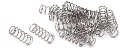 Compressie Veren - Drukveren Metaal - Mechanische Toepassingen - Roestvrij Staal - 5mm x 15mm - Zilverkleurig