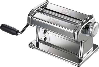 Pastamachine - Deegroller - Zelf Pasta Maken - 10 Dikte Instellingen - 150mm Breed - Zilver