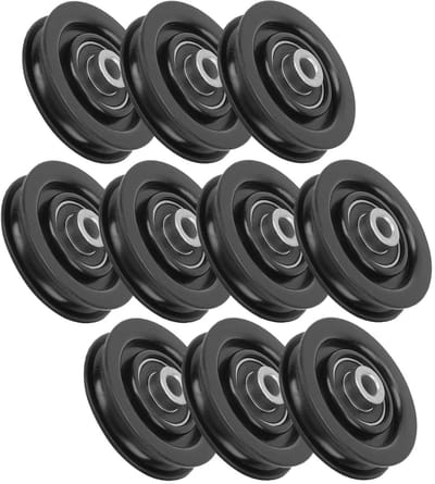 10 Stuks Nylon Lagerrol Wiel Fitness Bearing Pulley Fitness Pulley Universele 10 Stuks Nylon Ijzer Fitness Bearing Pulley Home Gym Bijlagen Oefening Krachttraining Accessoire