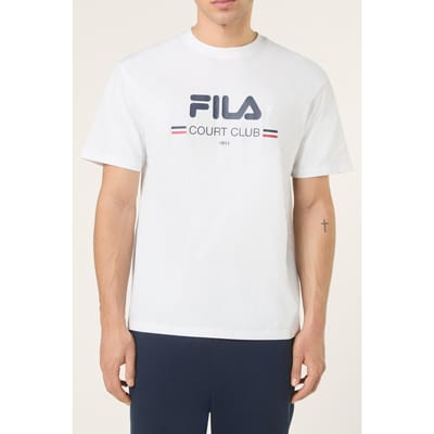 FILA Doccia Relaxed Logo Graphic T-shirt Bright White Taglia: S | Magliette basic Outlet | Uomo | Bianco
