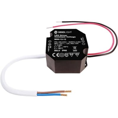 Deko Light OCTO, CV, Mini 12V/12W LED-driver Constante spanning 12 W 0 - 1000 mA 12 V 1 stuk(s)