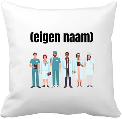 Akyol - doktoren team met eigen naam Kussen hoes - Dokter - iemand die dokter is - ziekenhuis - zuster - verjaardag - cadeau - kado - 40 bij 40 cm