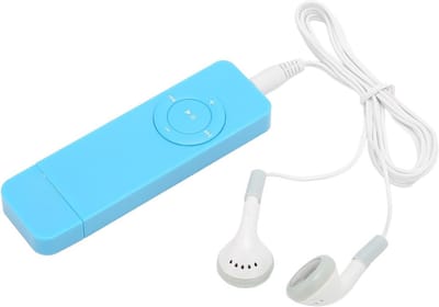 Mini MP3 Speler - Draagbare Muziekspeler - Muziek Luisteren - Lossless Geluidskwaliteit - Tot 64GB - Blauw