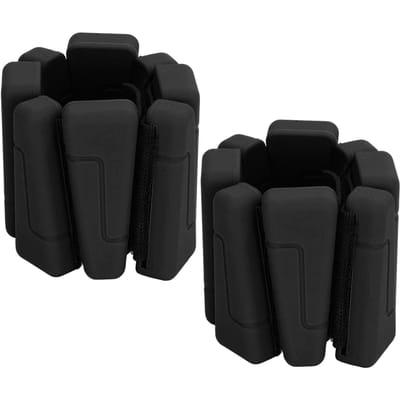 2 pièces Poids pour Poignet et Cheville 2lb Femmes Hommes Silicone Réglable Poids de Poignet Portables pour Salle de Sport Entraînement Noir noir