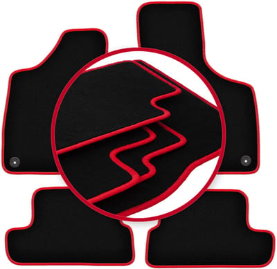 CARLUX-RED automatten voor: Audi TT II 8J cabriolet, roadster, coupé (2006-2014)