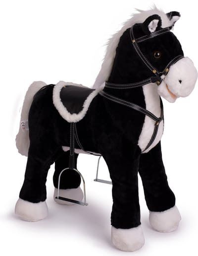 Pink Papaya staand paard om op te zitten | 60cm speelpaard om op te rijden Amadeus | paard om op te rijden voor kinderen met geluid | rijpaard