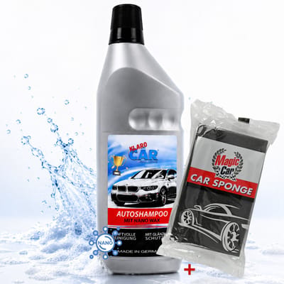 Autoshampoo - Klaro Car autowas shampoo -  voordelig een schone auto! - 1L + Elina Clean Car spons
