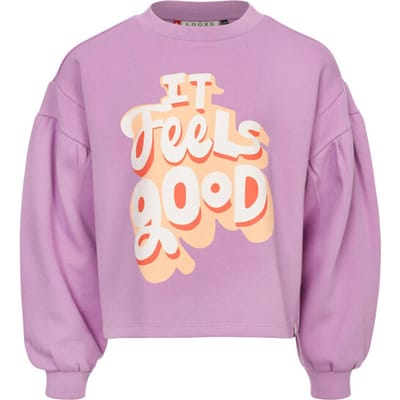 LOOXS Little Meisjes sweaterseizoen - Maat 92 in de kleur Lila van 94% Cotton 6%elastan - 2601-7310-610