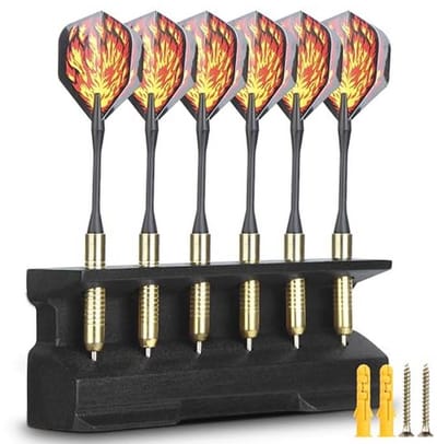 Houten 2-in-1 Dart Houder en Wandhouder - Decoratieve Presentatierek voor Darts