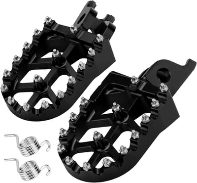 LKV Motorcycle Foot Pegs Dirt Bike Rest Pedal Foot Pegs Compatible with Honda CR125 CR250 CRF150R CRF250R CRF250RALLY CRF250X CRF250RX CRF450R CRF450RX CRF450X CRF450L CRF250L CRF100000 Large