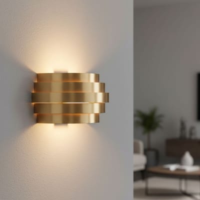 Wandlamp | 25 cm | Scudo wandlampen | G9 | messing | aluminium metaal | design verlichting moderne verlichting