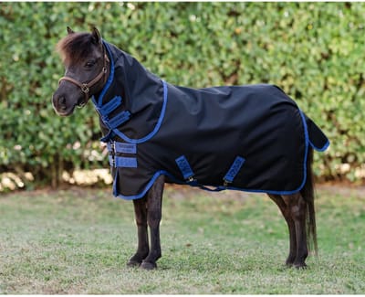 HorseWare Amigo Ripstop 900D Plus Petite Turnout 200g 70/105/3.6 Black/Blue