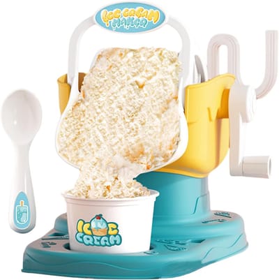 IJsmachine - Dessertmaker - Zelf IJs Maken - Handmatige Bediening - 17.5 x 22.1 x 19.2 cm - Rood