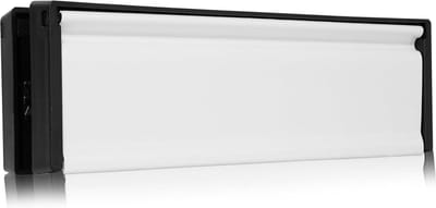 Premium 10" Letterplate Wit - Telescopische Tochtbestendige Brievenbus voor uPVC Deuren - 20-40 mm - Xfort