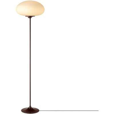Gubi vloerlamp Stemlite, zwart-rood, hoogte 150 cm, dimbaar