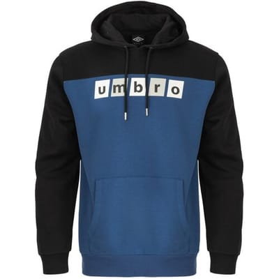 Umbro Heren hoodie (Grijs/Donkerblauw, M)