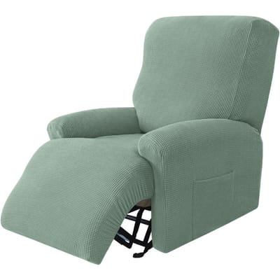 Housse de Canapé Inclinable 1 Place Pour Salon Fauteuil de Relaxation Housse Housse Extensible Paresseux Élastique Jacquard Housse de Canapé 1 Seater(4pcs) gray