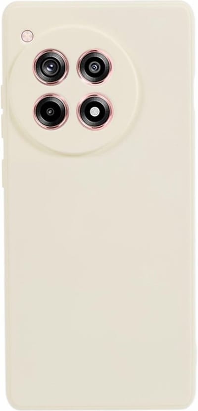 Coverup Hoesje - Geschikt voor OnePlus 12R Hoesje - Coverup Colour TPU Back Cover - Ecru