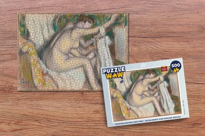 Puzzel Woman Drying Her Arm - Schilderij van Edgar Degas - Legpuzzel - Puzzel 500 stukjes