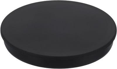 QUARKZMAN Siliconen stop, ronde eindkappen van waterdicht rubber, flessendop, voor buizen en buizen met 165 mm (6,5 inch) voor badkuipflessen, zwart