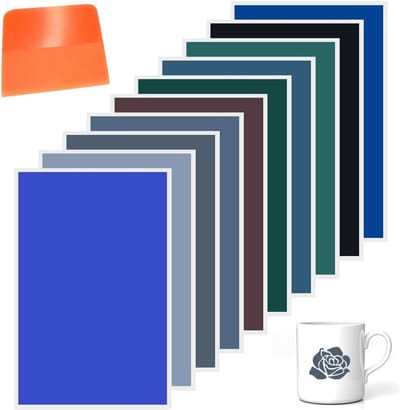 Kleurpapier voor lasergraveren en markeren, geschikt voor diverse materialen, 10 stuks 27 x 39 cm