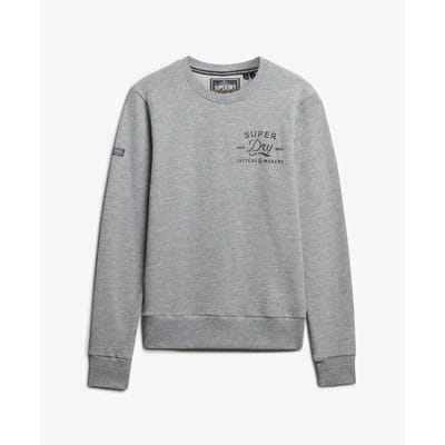 Superdry Cutters And Makers Relaxed Sweatshirt Grey Grootte: XL
