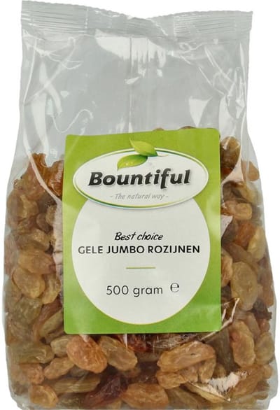 Bountiful Gele jumbo rozijnen 500 gram