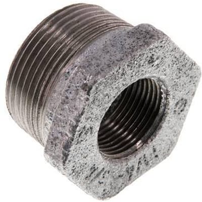 R 1 1/4'' x Rp 3/4'' M/F Verzinkt Gietijzeren Verloopring 25 Bar [2 Stuks]