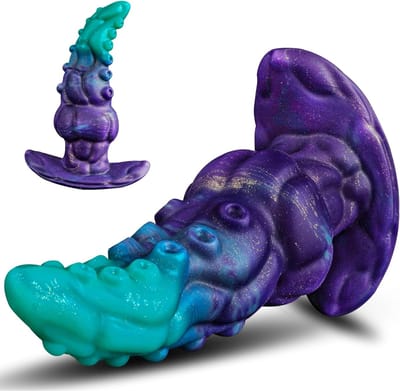 Tentacle Dildo - 16,5 Cm - Buttplug - Tentakel Dildo - XXL Dildo Extra Dik - Fantasy Dildo - Octopus Dildo - Siliconen - Paars - Discreet Verzonden