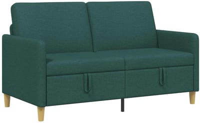 vidaXL - Sofa - met - Opbergruimte - Donkergroen - 152 - x - 78 - x - 87 - cm - Polyester