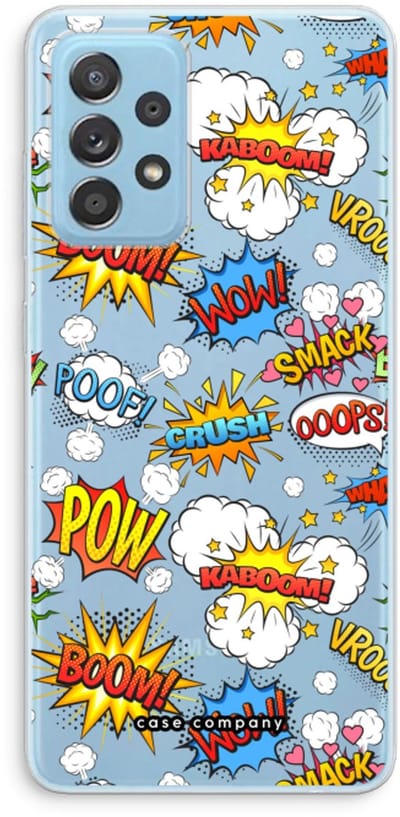 Case Company® - Hoesje geschikt voor Samsung Galaxy A73 hoesje - Pow Smack - Soft Cover Telefoonhoesje - Bescherming aan alle Kanten en Schermrand