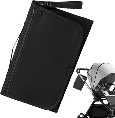 Luier Tas - Opbergorganizer Kinderwagen - Korte Uitstapjes - Waterdicht Materiaal - 35 x 23 cm - Grijs
