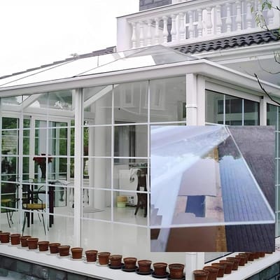 Polycarbonaat Platen - Kunststof Dakplaten - Doe-het-zelf Projecten - Hoge Transparantie UV-bescherming - 1 mm Dikte - Transparant