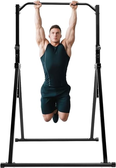 Optrekstang Vrijstaand - Pull-up Bar Krachtstation - Thuis Fitness - In Hoogte Verstelbaar - Tot 200 kg - Zwart