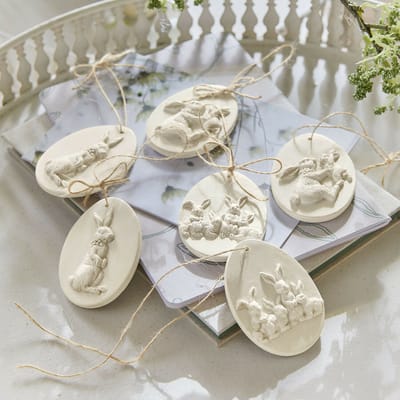 LOBERON Hanger set van 6 Jasélie antiekwit