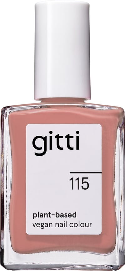 Gitti No. 115 - Coral Sand - nagellak - minimaal 82% natuurlijk - 23 vrij - manicure - blijft 7 dagen zitten