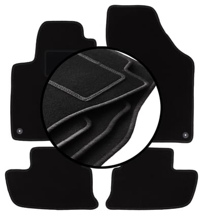 Complete set veloursmatten voor: Peugeot RCZ coupé (2010-2015)