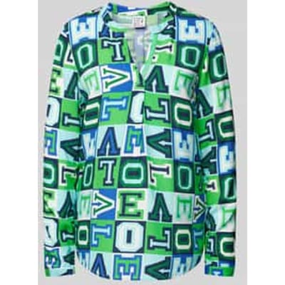 Regular fit blouse met tuniekkraag