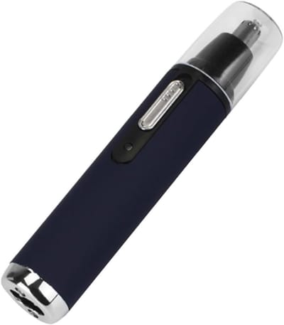 Neus en Oor Trimmer - Gezichtshaar Verwijderaar - Persoonlijke Verzorging - Ergonomisch Ontwerp - 14 cm Lengte - Blauw