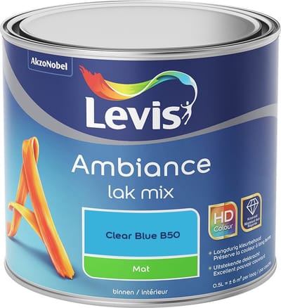 Levis - Ambiance Lak Mat Mix - Clear Blue B50 - Mengverf - 0,5 L