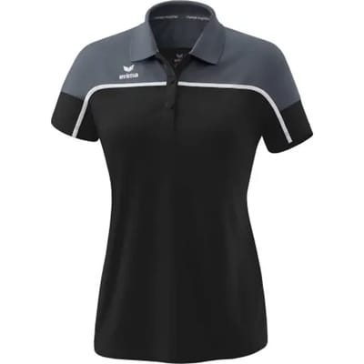 Erima Change Polo Dames - Wit / Slate Grey / Zwart | Maat: 34