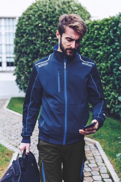 Sparco Full Zip Colorado Hoodie - Zwart — Groen