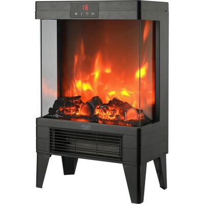 Elektrische kachel open haard elektrische ventilator 2 verwarmingsmogens 2 niveaus blazen verstelbare thermostaat vlam 3D timer