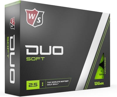 Wilson Staff DUO Soft Golfballen 2023 - Groen - 12 Stuks