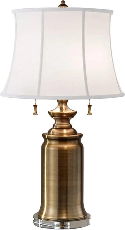 Feiss LED Tafellamp Stateroom | 2X E27 Max 60W | Bali Brass