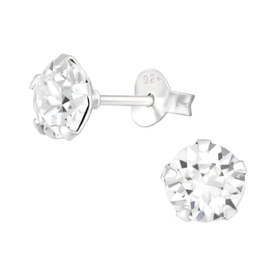 Montebello Oorbellen Edona - 925 Zilver E-Coating - Ø6mm