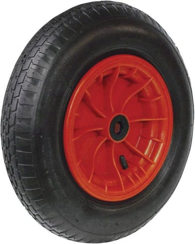 Kruiwagenwiel Met Band Groot, Velg met Naaldlager 4.80/4.00-8 (400x100mm)
